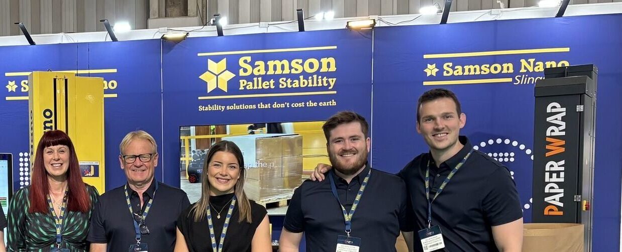 Samson Pallet Stability Debuts Paper Wrapping Machines at IMHX & PPMA